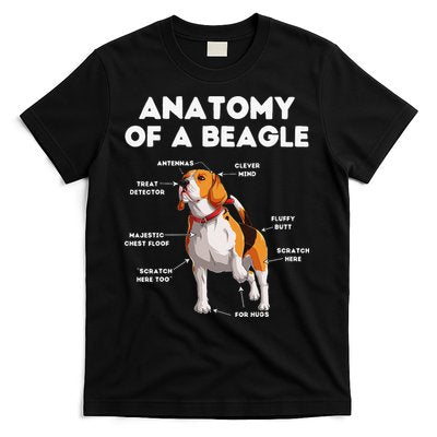 Anatomy of a Beagle Funny Beagle Dog Lover T-Shirt
