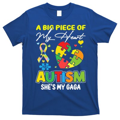 A Piece Of My Heart Has Autism My Gaga Great Gift T-Shirt