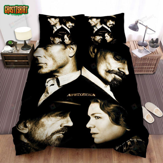Appaloosa (2008) Movie Poster Fanart Bed Sheets Spread Comforter Duvet Cover Bedding Set