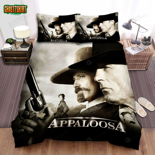 Appaloosa (2008) Movie Poster Theme Bed Sheets Spread Comforter Duvet Cover Bedding Set