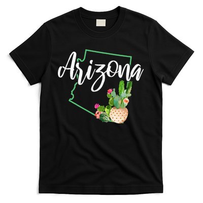 Arizona Pride State Map Cactus Vintage Arizona T-Shirt