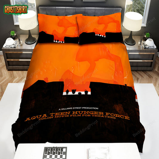 Aqua Teen Hunger Force The Movie Film Poster Bed Sheets Spread Duvet Cover Bedding Set