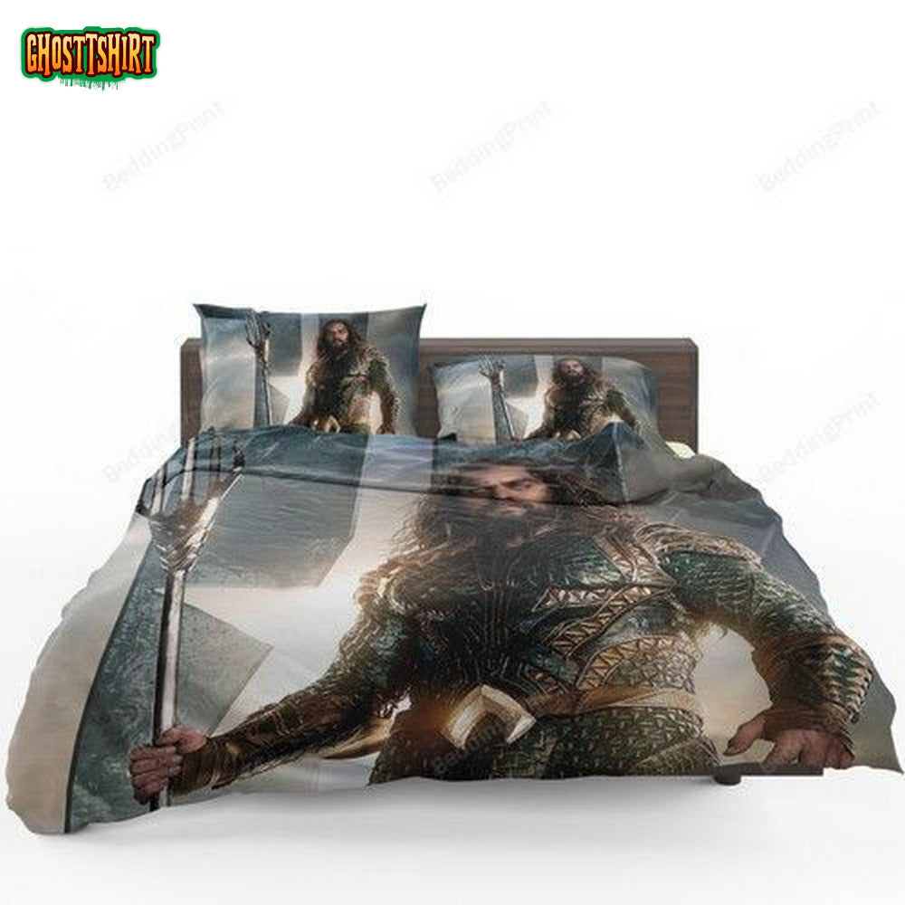 Aquaman Justice League Super Hero 3D Duvet Cover Bedding Set