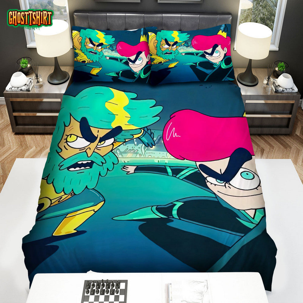 Aquaman King Of Atlantis (2021) Ready To Fight Movie Poster Bed Sheets Duvet Cover Bedding Set