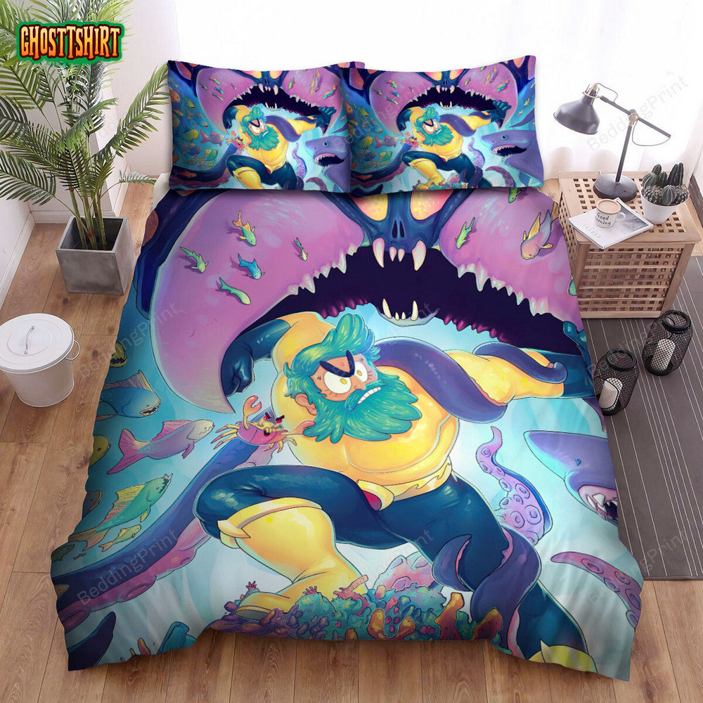 Aquaman King Of Atlantis (2021) Wallpaper Movie Poster Bed Sheets Duvet Cover Bedding Set