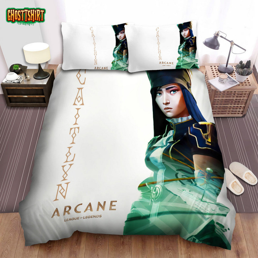 Arcane (2021) Movie Caitlyn Poster Bed Sheets Spread Comforter Duvet Cover Bedding Set
