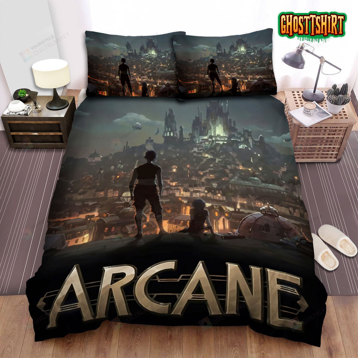 Arcane 2021 Movie Poster Bed Sheets Duvet Cover Bedding Set