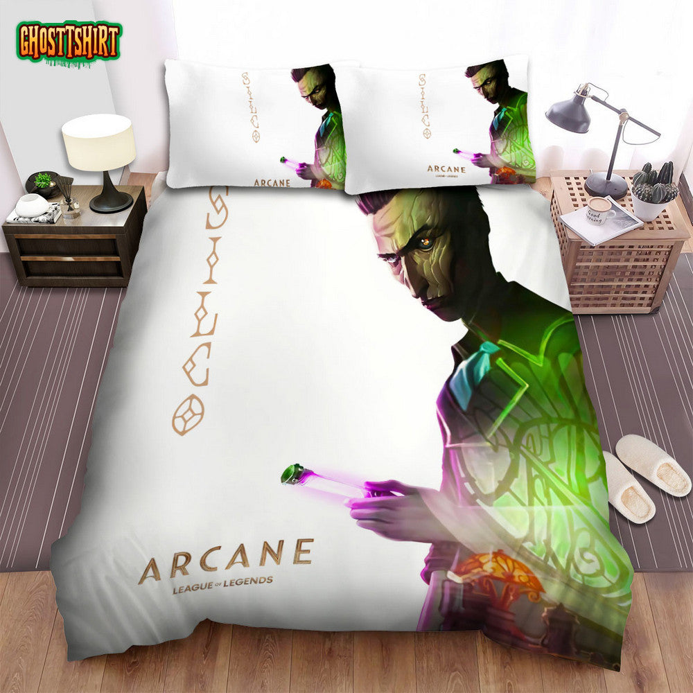 Arcane (2021) Movie Silco Poster Bed Sheets Spread Comforter Duvet Cover Bedding Set