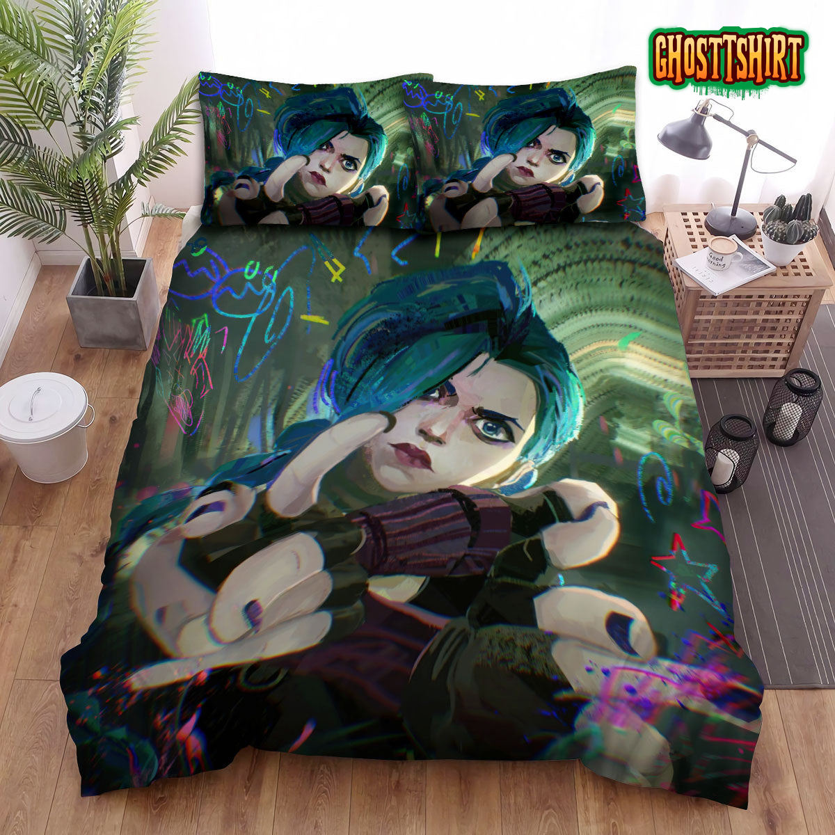 Arcane Jinx's Painting Bed Sheets Spread Duvet Cover Bedding Set