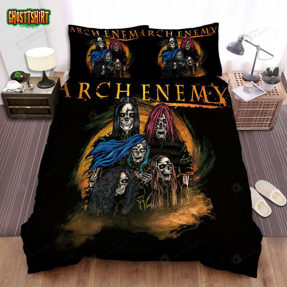 Arch Enemy Band Art 2 Bed Sheets Spread Comforter Duvet Cover Bedding Set