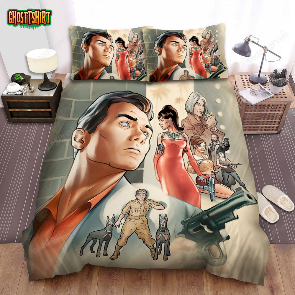 Archer (2009) Movie Digital Artwork Bed Sheets Duvet Cover Bedding Set
