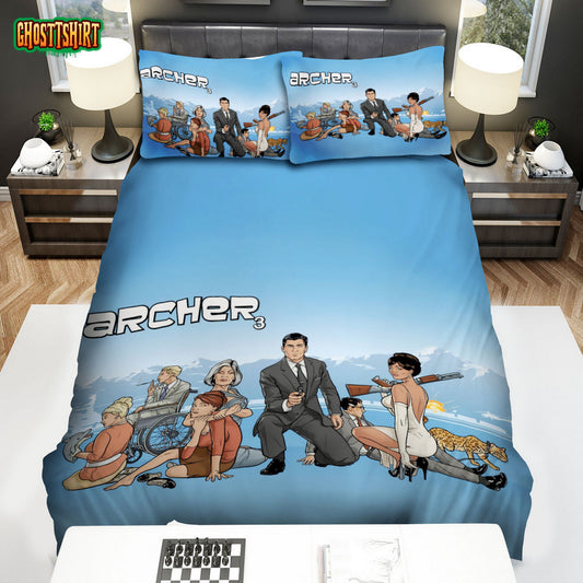 Archer (2009) Movie Wallpaper Bed Sheets Duvet Cover Bedding Set