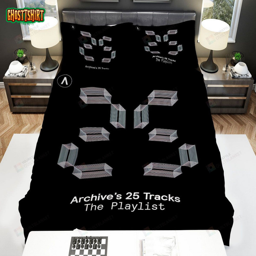 Archive Band, 25 Tracks Bed Sheets Spread Duvet Cover Bedding Set