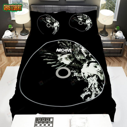 Archive Band, Noise Disc Bed Sheets Spread Duvet Cover Bedding Set