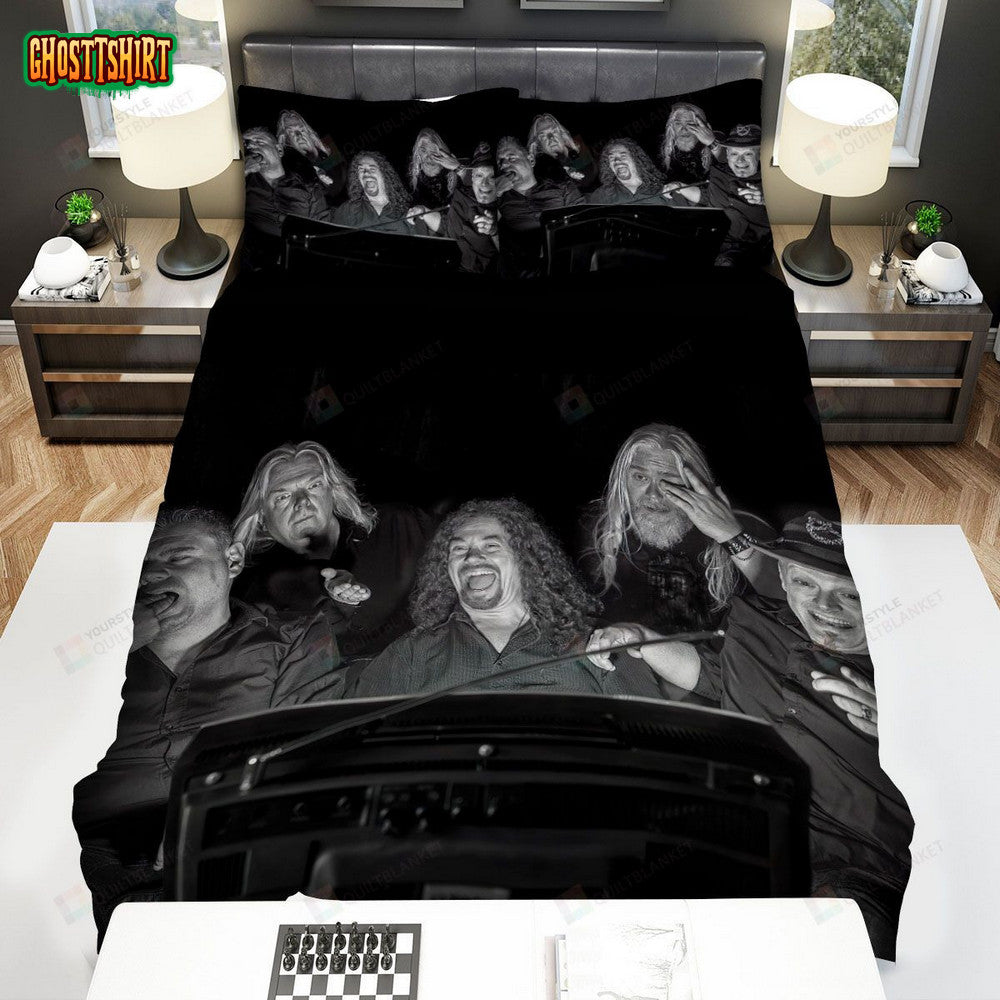 Arena Band Black And White Photo Bed Sheets Spread Comforter Duvet Cover Bedding Set