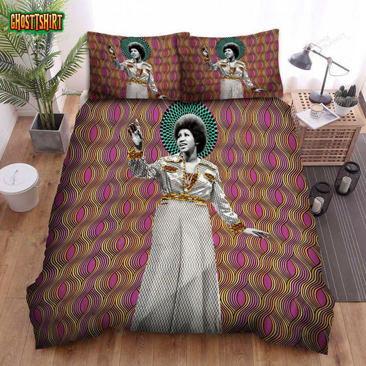 Aretha Franklin Art Poster Bed Sheets Spread Comforter Duvet Cover Bedding Set