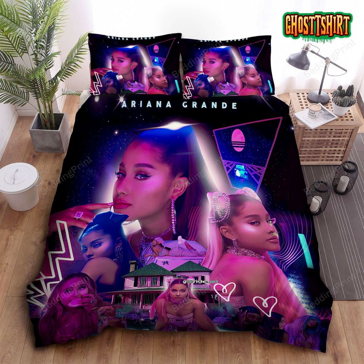 Ariana Grande 7 Rings Bed Sheets Duvet Cover Bedding Set