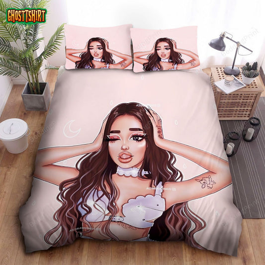 Ariana Grande Rain On Me Art Bed Sheets Duvet Cover Bedding Set