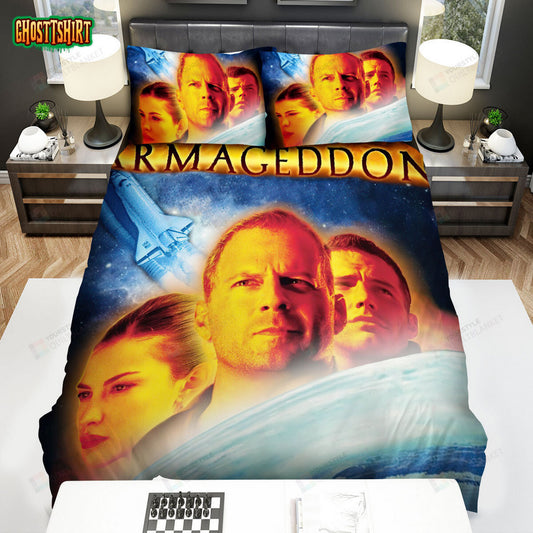 Armageddon Movie Poster 2 Bed Sheets Duvet Cover Bedding Set