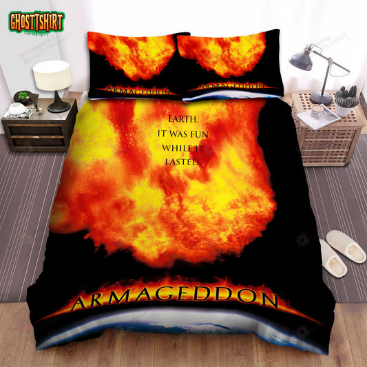 Armageddon Movie Poster 3 Bed Sheets Duvet Cover Bedding Set