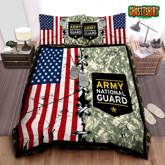 Army National Guard Bed Sheets Duvet Cover Bedding Set