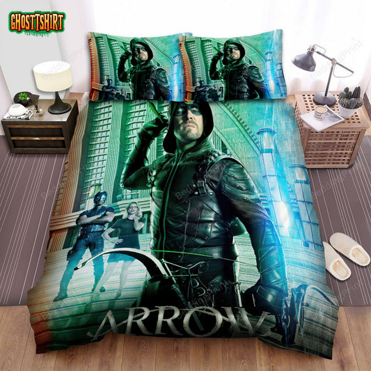 Arrow (2012–2020) Movie Poster 3 Bed Sheets Duvet Cover Bedding Set