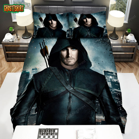 Arrow (2012–2020) Movie Poster Theme Bed Sheets Duvet Cover Bedding Set