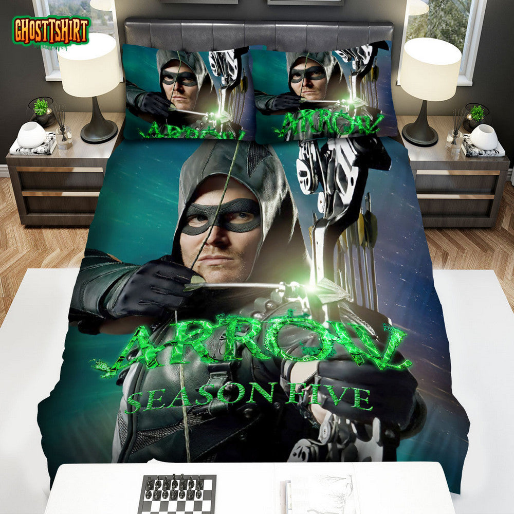 Arrow (2012–2020) Season 5 Poster Fanart Bed Sheets Duvet Cover Bedding Set