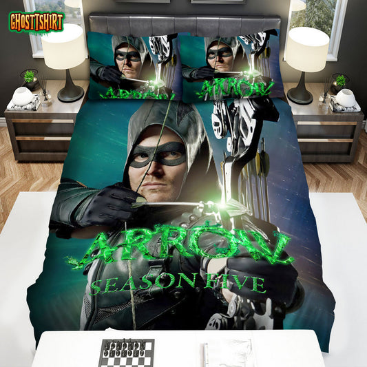 Arrow (2012–2020) Season 5 Poster Fanart Bed Sheets Duvet Cover Bedding Set