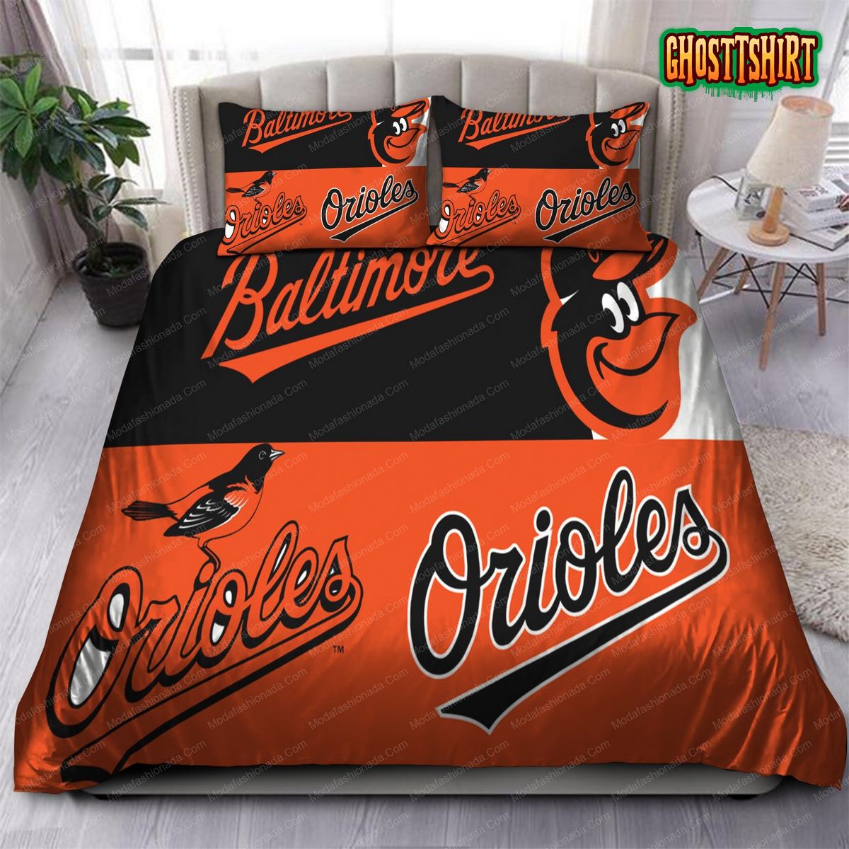 Art Baltimore Orioles Animal 53 Bedding Set