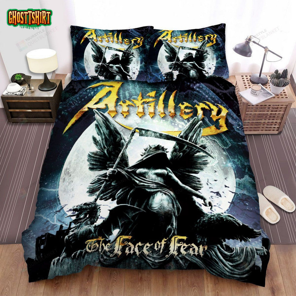 Artillery Album Cover The Face Of Fear Bed Sheets Spread Comforter Duvet Cover Bedding Set