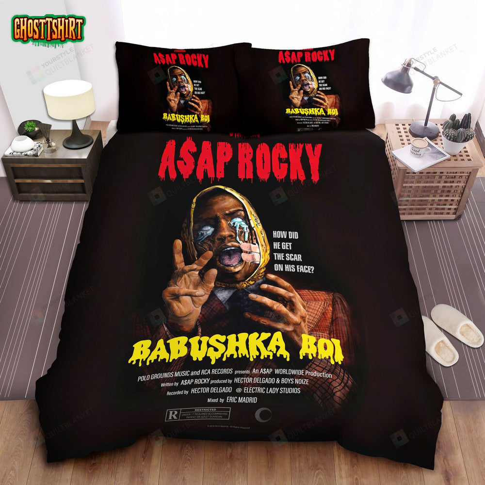 Asap Rocky Babushka Boy Single Artwork Bed Sheets Spread Comforter Duvet Cover Bedding Set