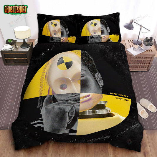 Asap Rocky Testing Album Cover Art Bed Sheets Spread Comforter Duvet Cover Bedding Set