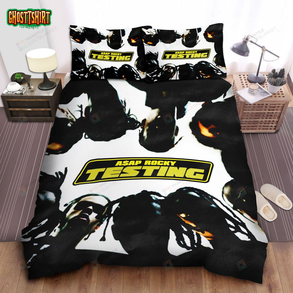 Asap Rocky Testing Album Official Cover Art Bed Sheets Spread Comforter Duvet Cover Bedding Set