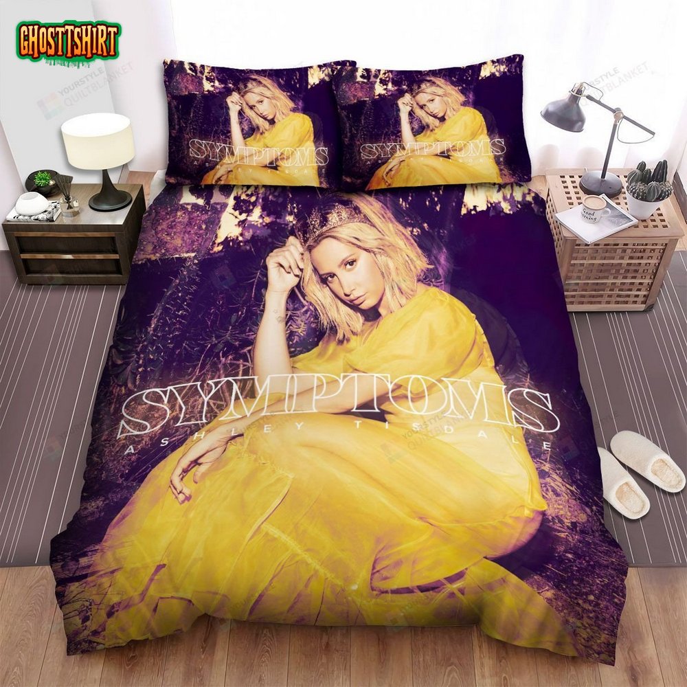 Ashley Tisdale Symptoms Album Cover Bed Sheets Spread Comforter Duvet Cover Bedding Set