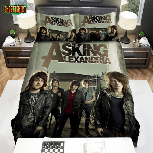 Asking Alexandria Band Shot Bed Sheets Spread Comforter Duvet Cover Bedding Set