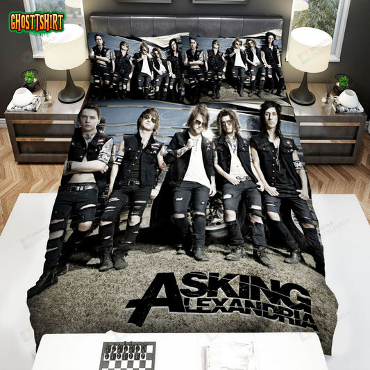 Asking Alexandria Photo Of The Band Bed Sheets Spread Comforter Duvet Cover Bedding Set