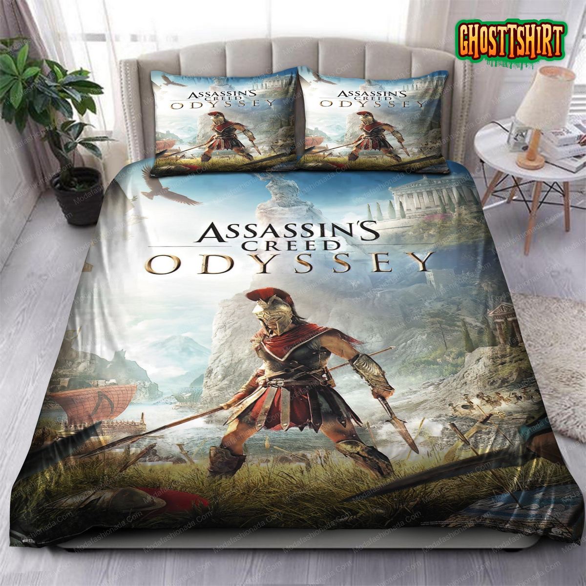 Assassins Creed Odyssey One Sheet Bedding Set