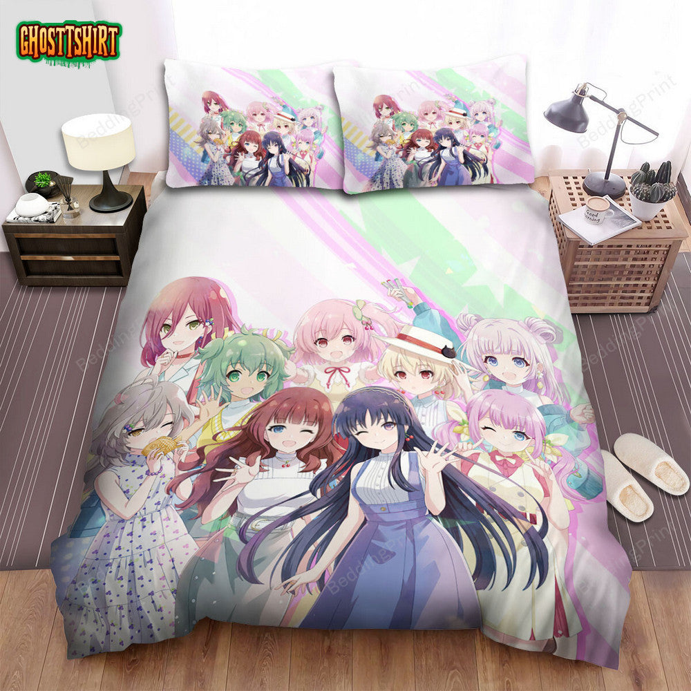 Assault Lily Last Bullet Main Characters Bed Sheets Spread Duvet Cover Bedding Set