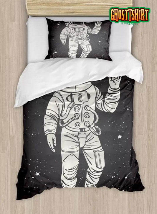 Astronaut Bed Sheets Duvet Cover Bedding Set