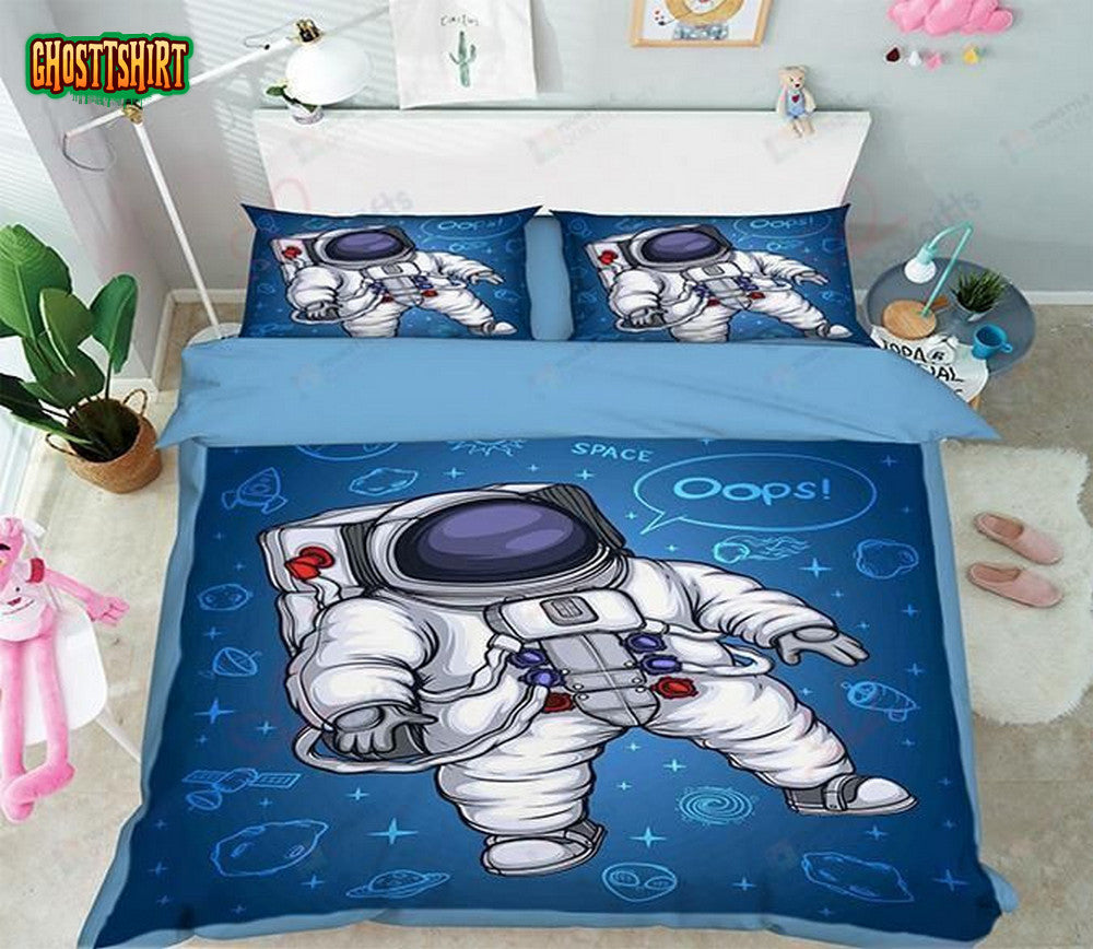 Astronaut Cartoon Bedding Set