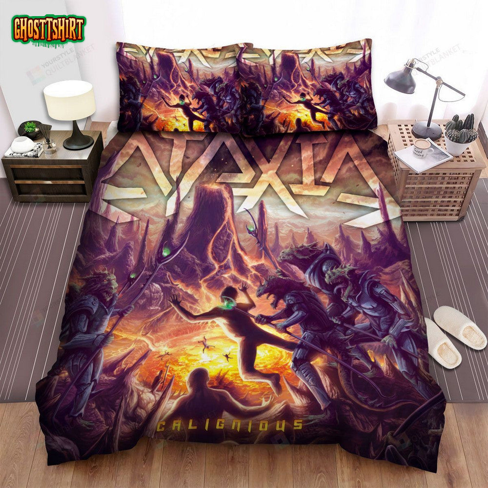 Ataxia Music Band Calignious Album Cover Bed Sheets Spread Comforter Duvet Cover Bedding Set