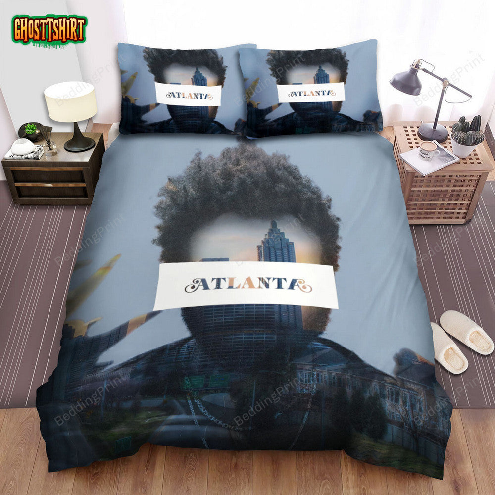 Atlanta (2016) Blur Background Movie Poster Bed Sheets Duvet Cover Bedding Set