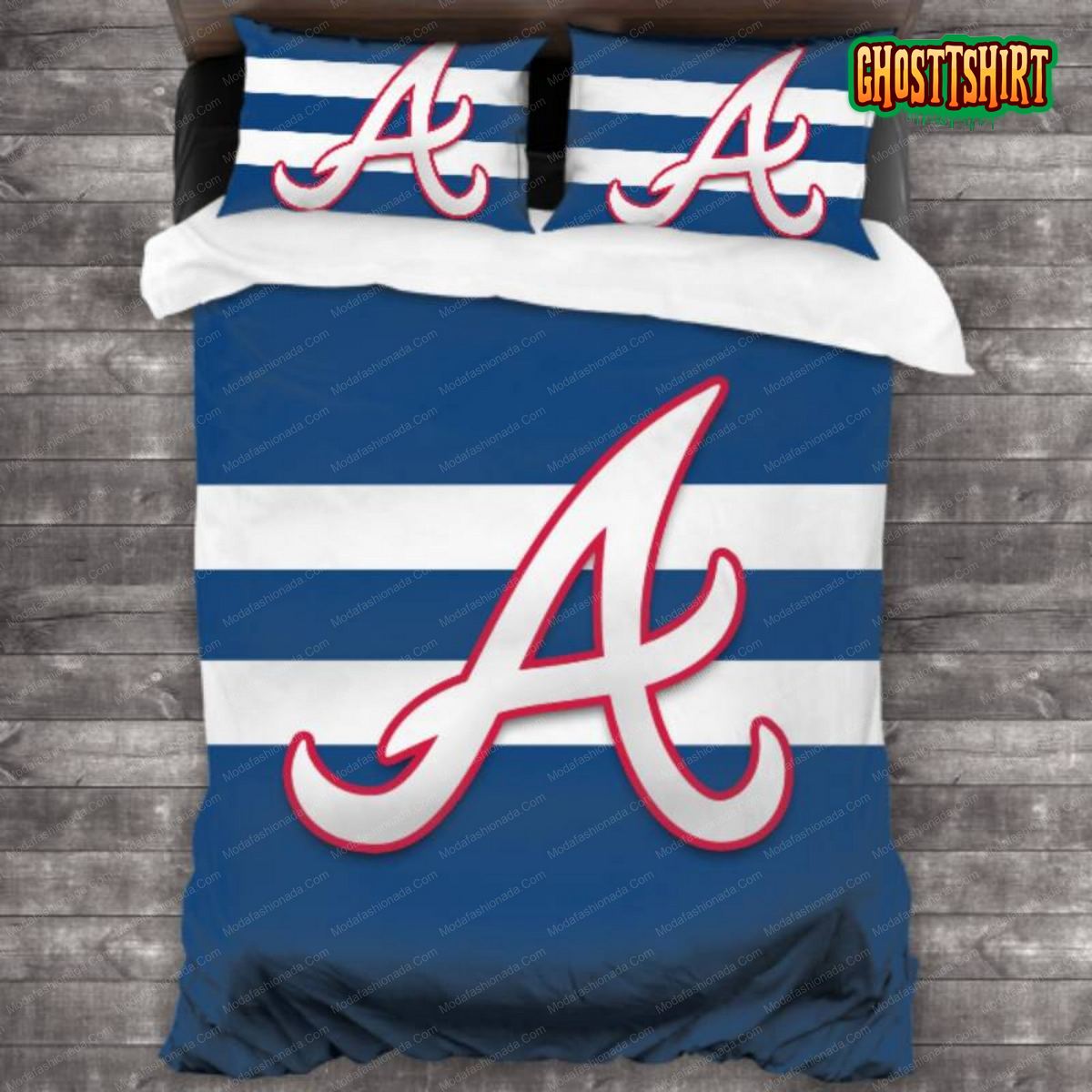 Atlanta Braves Baseball Sport 17 Bedding Set