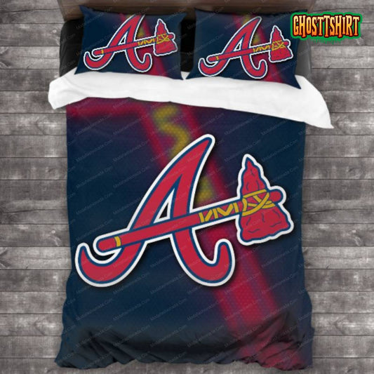 Atlanta Braves Baseball Sport 20 Bedding Set