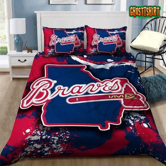 Atlanta Braves Bedding Set Ver 2 Duvet Cover Pillow Cases