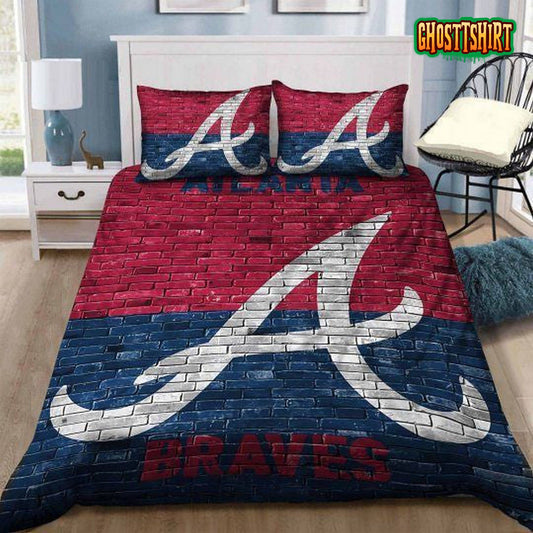 Atlanta Braves Bricks Bedding Set