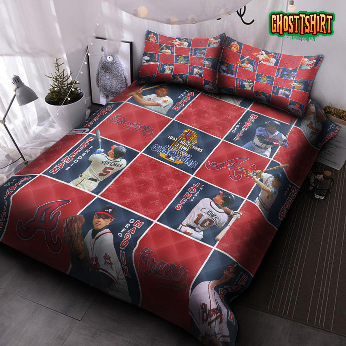 Atlanta Braves V1 Bedding Set