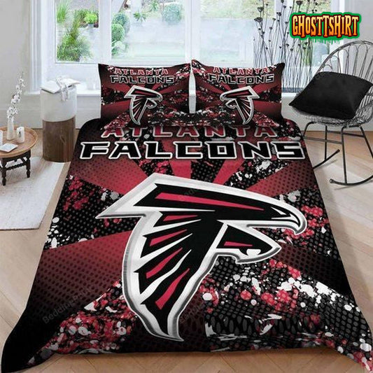 Atlanta Falcons 3D Logo Art Duvet Cover Bedding Set