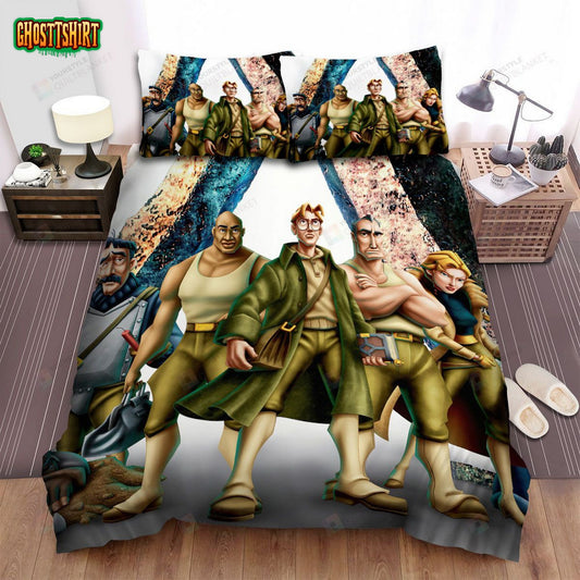 Atlantis The Lost Empire Main Characters Bed Sheets Spread Duvet Cover Bedding Set